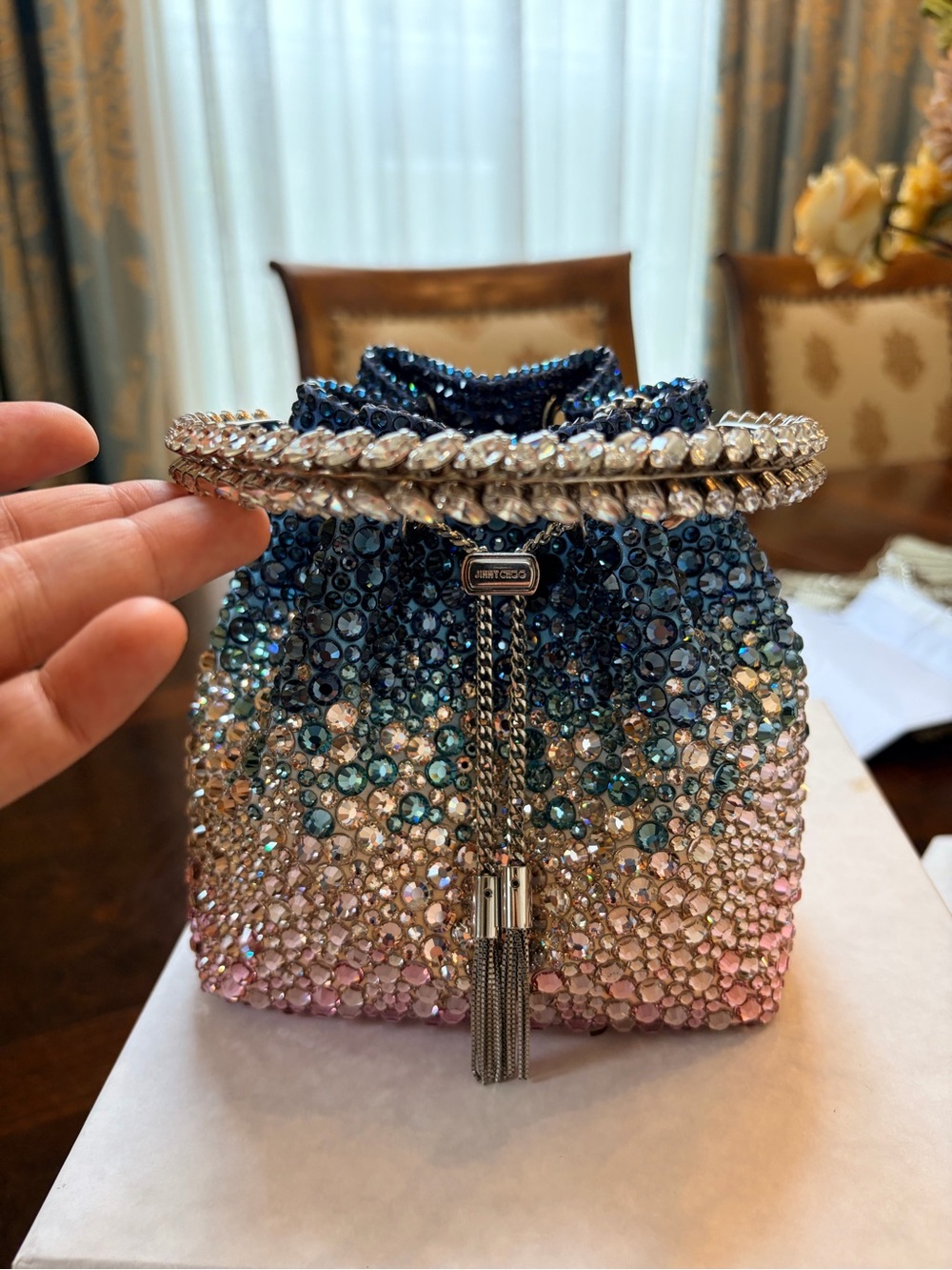 Jimmy Choo bon bon ombre Crystals bag - Picture 10 of 17